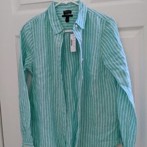 J. Crew Baird McNutt NWT Irish Linen Blouse